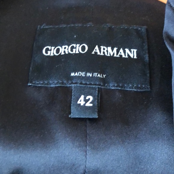 Georgio Armani Borgo 21 Black Leather Moto Jacket - Picture 5 of 6